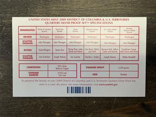 United States 2009-S Silver Quarter Proof Set